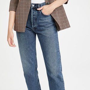 Agold 90's Pinch Waist High Rise Jeans Portrait